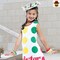 Twister Game Girls Costume Dress with Matching Hat for Fun Party Style